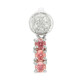 Padparadscha Sapphire Silver Pendant