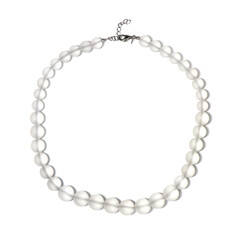 White Quartz Silver Necklace