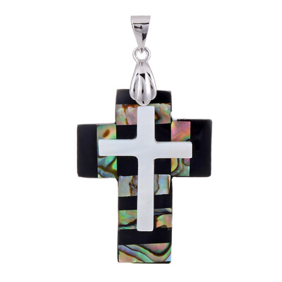 Abalone Shell Silver Pendant