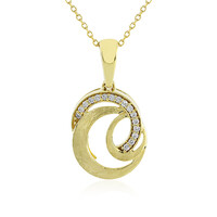 9K Flawless (F) Diamond Gold Necklace (LUCENT DIAMONDS)