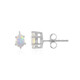 Welo Opal Silver Earrings
