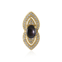 Black Star Sapphire Silver Pendant