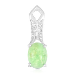 Imperial Chrysoprase Silver Pendant
