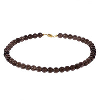Smoky Quartz Silver Necklace