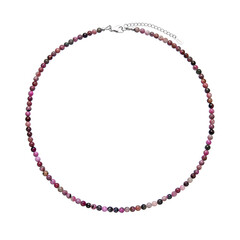 Cobalt Calcite Silver Necklace