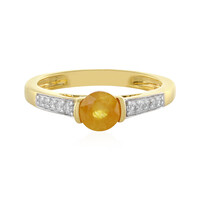 Madagascar Yellow Sapphire Silver Ring