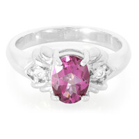 Grape Topaz Silver Ring