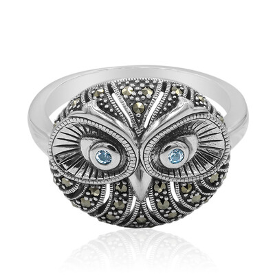 Sky Blue Topaz Silver Ring