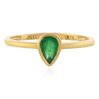 9K Zambian Emerald Gold Ring