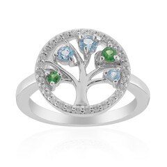 Swiss Blue Topaz Silver Ring