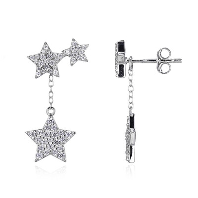 Zircon Silver Earrings
