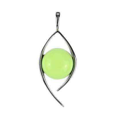Colombian green Amber Silver Pendant (dagen)