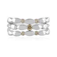 9K SI2 Champagne Diamond Gold Ring
