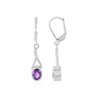 Uruguayan Amethyst Silver Earrings