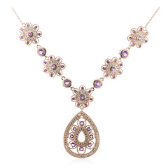 Amethyst Silver Necklace
