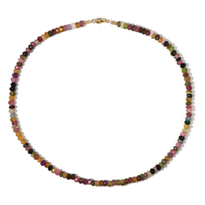 Fancy Tourmaline Silver Necklace