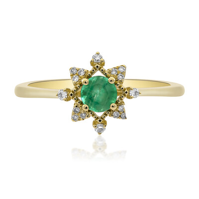 14K Zambian Emerald Gold Ring (CIRARI)