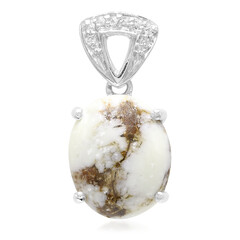 Magnesite Silver Pendant