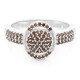 Fancy Diamond Silver Ring
