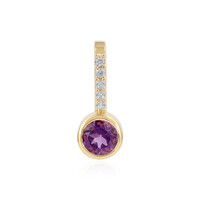 Siberian Amethyst Silver Pendant