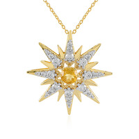Citrine Silver Necklace
