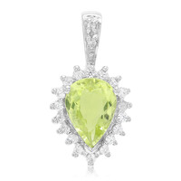 Cuprian Tourmaline Silver Pendant