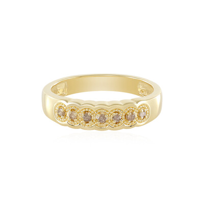 I3 Brown Diamond Silver Ring