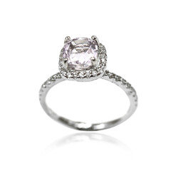 Brazilian Kunzite Silver Ring