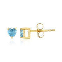 Swiss Blue Topaz Silver Earrings