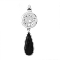 Black Onyx Silver Pendant