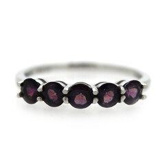 Mulburry Topaz Silver Ring