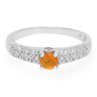 Buriti Fire Opal Silver Ring