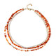 Mexican Fire Opal Silver Necklace