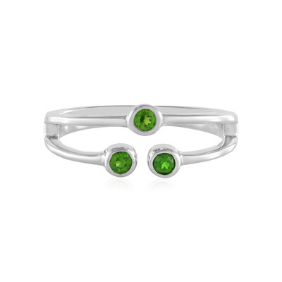 Russian Diopside Silver Ring