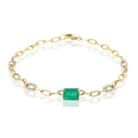 14K AAA Zambian Emerald Gold Bracelet (CIRARI)