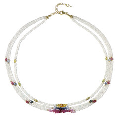 White Sapphire Silver Necklace
