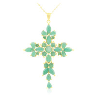 Emerald Silver Necklace