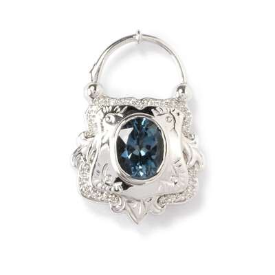 14K London Blue Topaz Gold Pendant (Dallas Prince Designs)