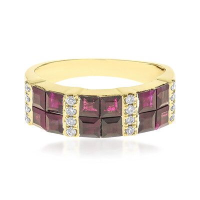14K AAA Mozambique Ruby Gold Ring (CIRARI)