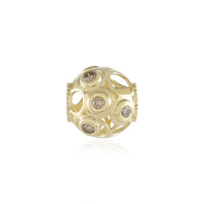 9K I2 Champagne Diamond Gold Pendant (Ornaments by de Melo)