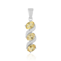 Yellow Beryl Silver Pendant