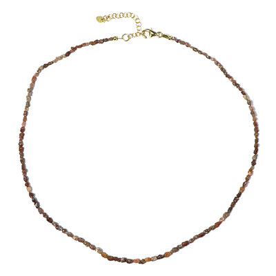 Red Diamond Silver Necklace