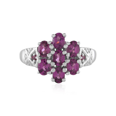 Rhodolite Silver Ring