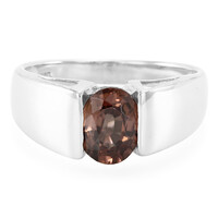Cinnamon Zircon Silver Ring