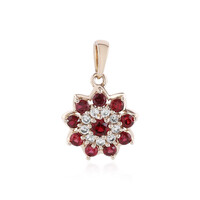 9K Tanzanian Ruby Gold Pendant (de Melo)