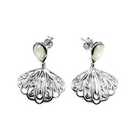 Mother of Pearl Silver Earrings