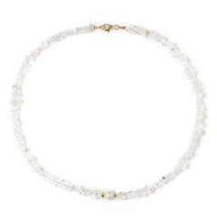 White Quartz Silver Necklace (Riya)