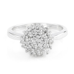 White Topaz Silver Ring