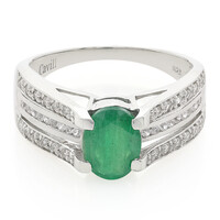 Bahia Emerald Silver Ring