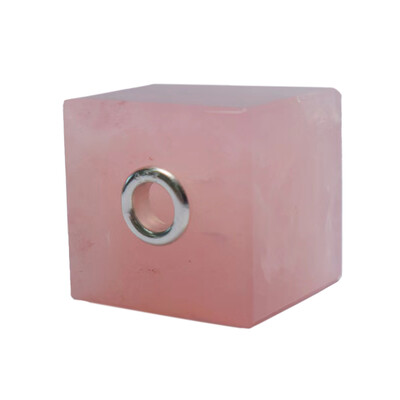 Rose Quartz Silver Pendant (MONOSONO COLLECTION)